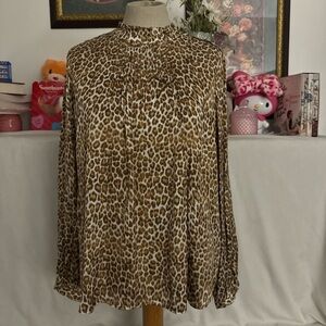 Leopard print blouse